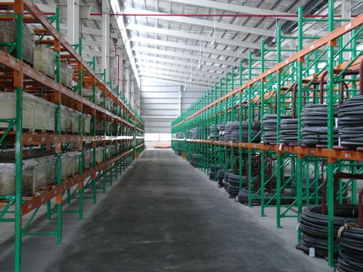 heavy duty pallet rack for coil storage